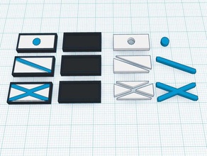 wargame belirteçleri oyunlar topçu süvari piyade 3d print model - Mito3D
