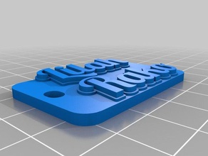 lilah keychain keychains customized 3d print model - Mito3D