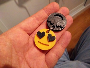 emoji chave de cadeia chaveiros 3d print model - Mito3D