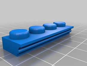 4x1 cornisas inşaat oyuncaklar elçi göndermek castillos 3d print model - Mito3D