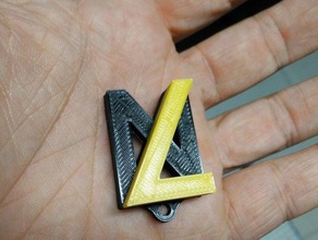 ln keychain keychains 3d print model - Mito3D