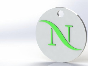 nespral keychain accessories logo 3d print model - Mito3D