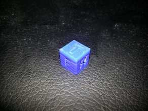 1cm calibration cube lettered faces 3d printing tests 3d print model - Mito3D