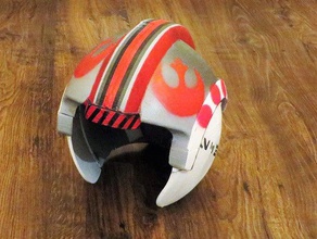 rebel x-wing pilot helmet costume cosplay star wars 3d print model - Mito3D