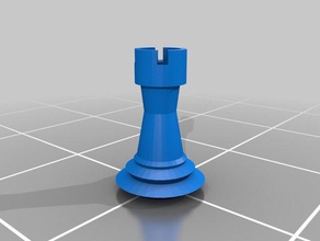 rook chess piece 3d print model - Mito3D
