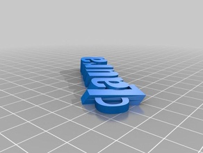 llavero laura organizzazione personalizzato 3d print model - Mito3D