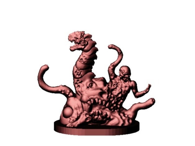 chaos blob 18mm scale toys games boardgame boardgames demon dnd fantasy gaming horror miniature miniatures model monster mutant pathfinder pocket poche tactiques de rpg la science-fiction scifi esprit stratégie dessus table wargame les jeux guerre wargaming warhammer 40k 3D print model - Mito3D