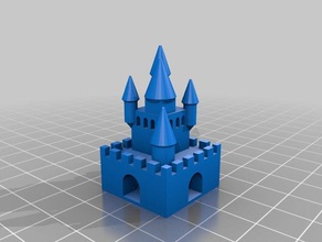 disney Kalesi inşaat oyuncaklar 3d print model - Mito3D