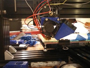 folger tech mk9 jhead mount fan shroud 3d printer parts prusa i3 groovemount 3d print model - Mito3D