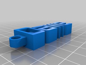 dawe mensagem de chaveiro organização personalizado 3d print model - Mito3D