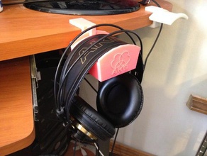 Kopfhörer-Kleiderbügel universal-passt in jede desktableshelf audio akg funktionell ist Kopfhörer Halter sennheiser sony nützlich 3d print model - Mito3D