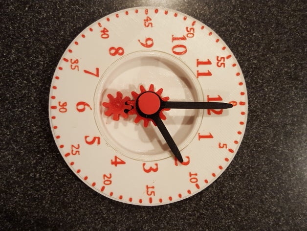 lehren Kind sagen Zeit, die Minuten-Skala - Spielzeug Spiele Uhr Gesicht Lehre Hilfsmittel für den Unterricht Lehr-Zeit Ausbildung 3D print model - Mito3D