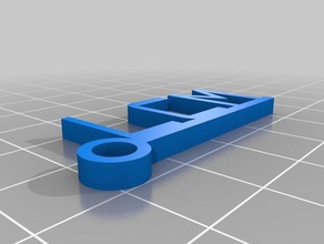 der lcm Schlüsselanhänger angepasst 3d print model - Mito3D