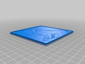 renoir lithopane 2d Kunst angepasst 3d print model - Mito3D