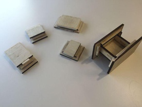 bruce vineys matchbox puzzlebox laser-cutters Rätsel lasercut puzzle-box 3d print model - Mito3D