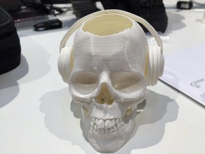 cráneo de la quema incienso cuando cae tarde esculturas 3d print model - Mito3D