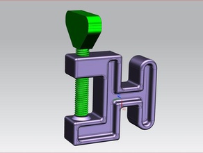 pince à crochet le bricolage gclamp vis 3d print model - Mito3D