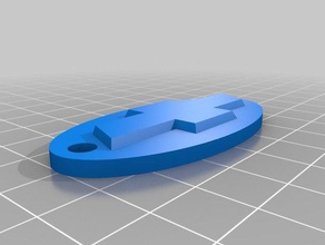 chevrolet key ring keychains customized 3d print model - Mito3D