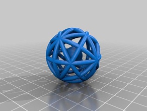 my customized cool sphere math art 3d print model - Mito3D