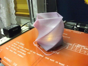 twisted tea light holder decor 3d print model - Mito3D