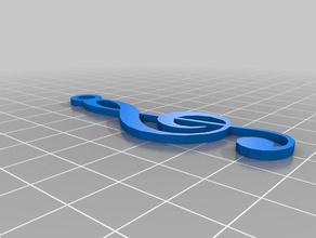 clave sol Schmuck angepasst 3d print model - Mito3D