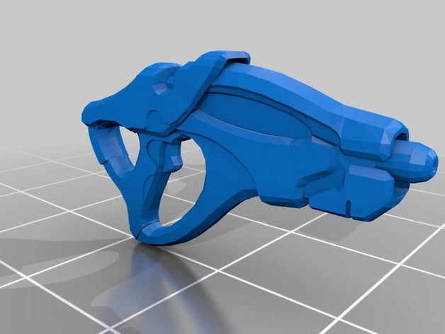 scorpion pistol props army cosplay fun future gun guns mass effect weapon 3D print model - Mito3D
