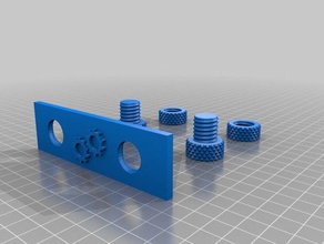 maker threaded set parts 3d print model - Mito3D