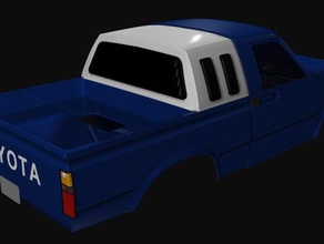 toyota hilux corpo a indústria automotiva de carro picape caminhão 3d print model - Mito3D