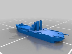 battelship araçlar 3d print model - Mito3D
