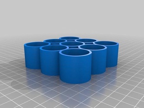 3 x pot tutucu organizasyon özelleştirilmiş 3d print model - Mito3D
