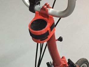 ryght fırtına hoparlör adaptörü brompton bisiklet ses gidon 3d print model - Mito3D