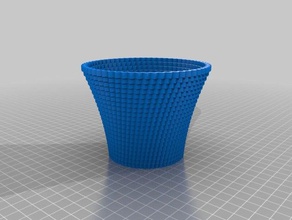 100mm square vase Dekor angepasst 3d print model - Mito3D