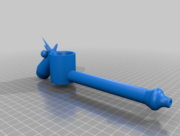 licorne pipe 3d l'impression 3D print model - Mito3D