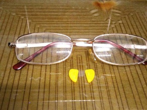 paire plaquettes verser lunette de nez accessoires 3d print model - Mito3D