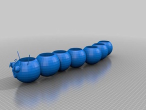 caterpillar bardak tutucu 3d baskı 3d print model - Mito3D