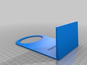 my customized wall phone holder mobile 3d print model - Mito3D