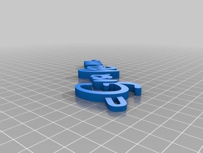 graham Anahtarlık organizasyon özelleştirilmiş 3d print model - Mito3D
