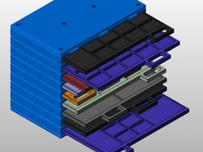 sdcardstorage v1 modular de la herramienta los titulares cuadros pie libre micro sd titular tarjeta mini montable organizador 3d print model - Mito3D