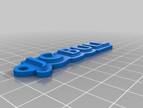 meine angepasste multiline-tag Schlüsselanhänger jc bull 3d print model - Mito3D