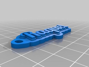 my customized multiline tag keychain raquel keychains 3d print model - Mito3D