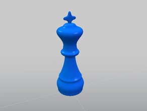 roi d'échecs 3d print model - Mito3D