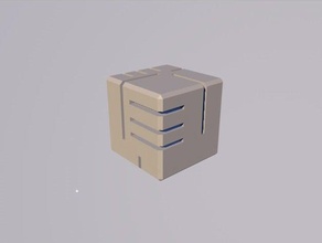 futurista dados jogo de tabuleiro cyberpunk brinquedo 3d print model - Mito3D