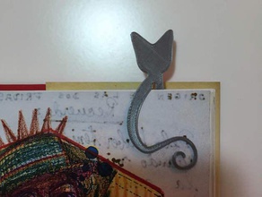 cat bookmark other animals books keeper page pets reader reading 3d print model - Mito3D