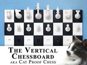 vertical chessboard aka cat proof 3d print model - Mito3D