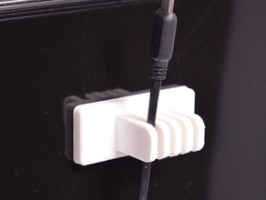 magnético administrador de cable organización gestión cables oficina 3d print model - Mito3D