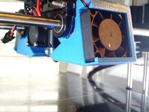 robo 3d r1+ no screw fan duct stock hot end printer accessories 3d print model - Mito3D