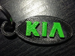 kia chave de cadeia 3d impressão 3d print model - Mito3D