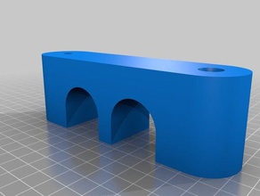 meine angepasste flache ethernet-Halter Teile 3d print model - Mito3D