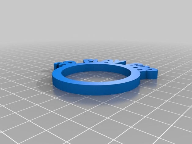 Jogar em 3d barra de anel a cozinha jantar personalizado 3D print model - Mito3D