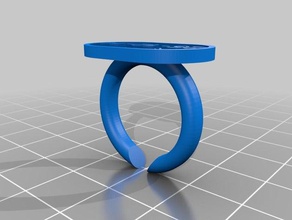 il mio testo personalizzato anello anelli 3d print model - Mito3D